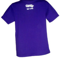 Crazy Rat Lady T-Shirt Purple Back