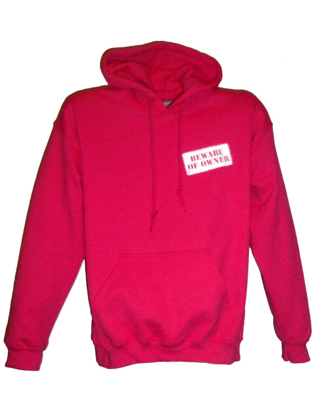 Dog Is Friendly Hoodie Pink Front