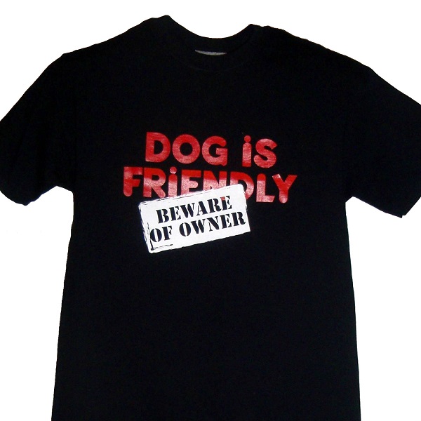 Dog Is Friendly T-Shirt Black