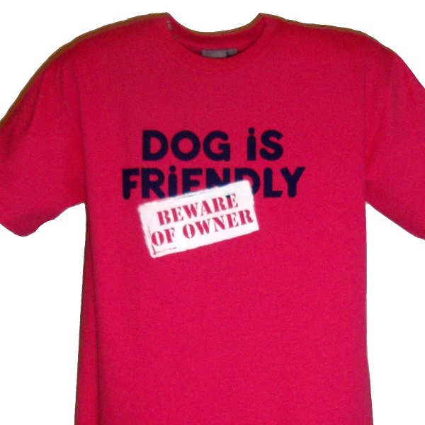 Dog Is Friendly T-Shirt Pink