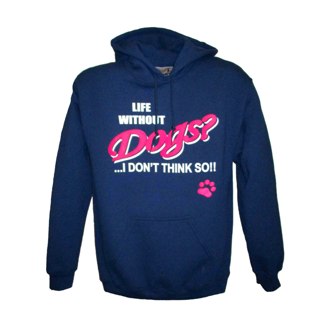 Life Without Dogs Hoodie Navy