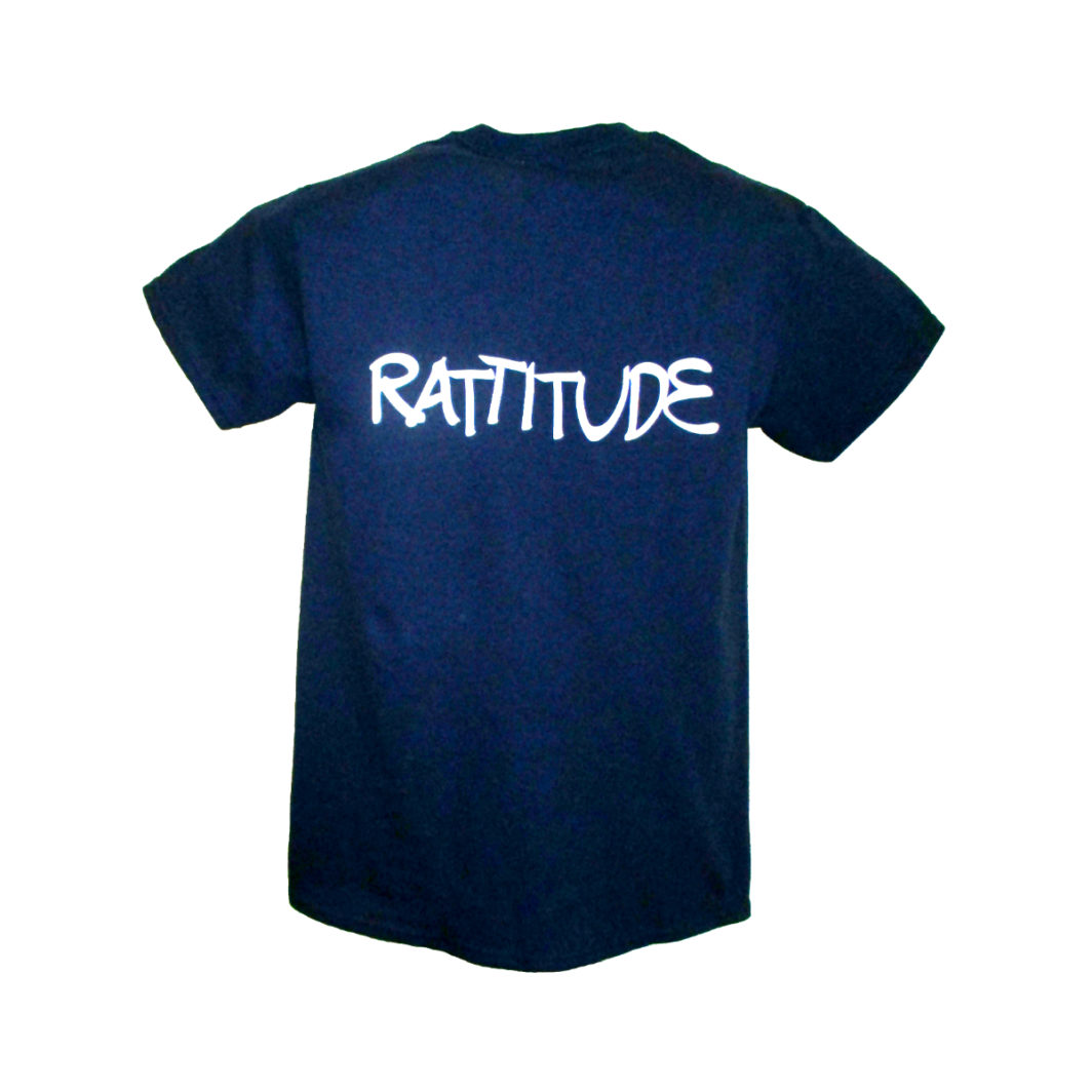 Rattitude T-Shirt Navy Back