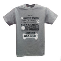 Loving Dog Mum T-Shirt Grey