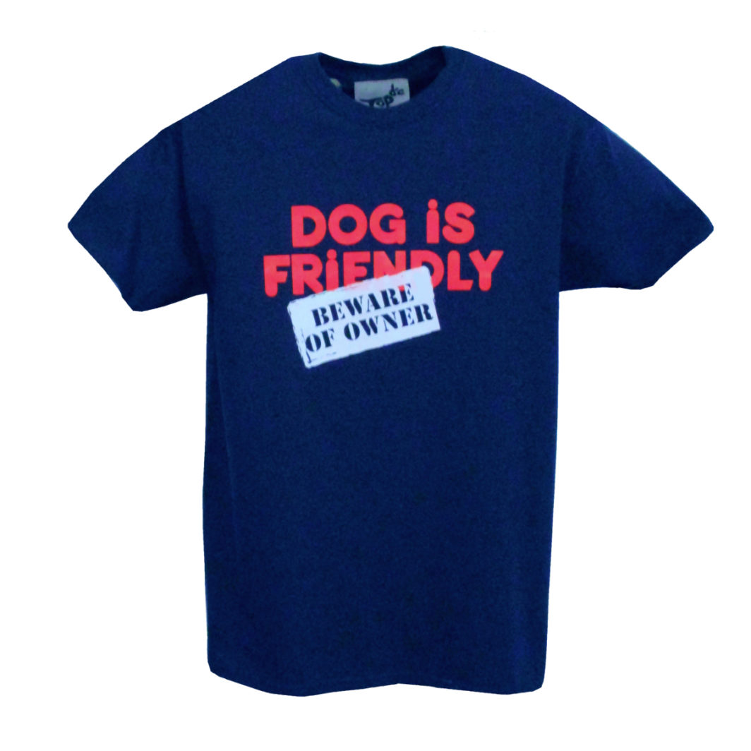 Dog Is Friendly T-Shirt Navy