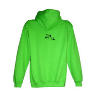 Get Over It Agility Hoodie Lime Green Back