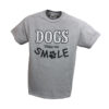 Dogs Make Me Smile T-Shirt Grey