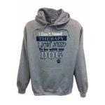 Dog Therapy Hoodie Grey