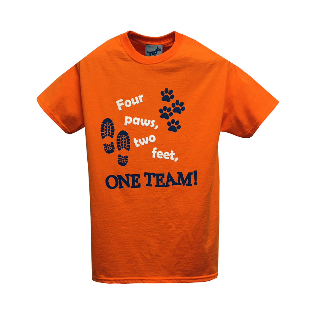 Four Paws One Team T-Shirt Orange