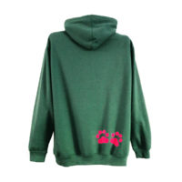 One Dog Short Of Crazy Hoodie Green Back