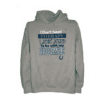 I Don't Need Therapy Horse Hoodie Grey