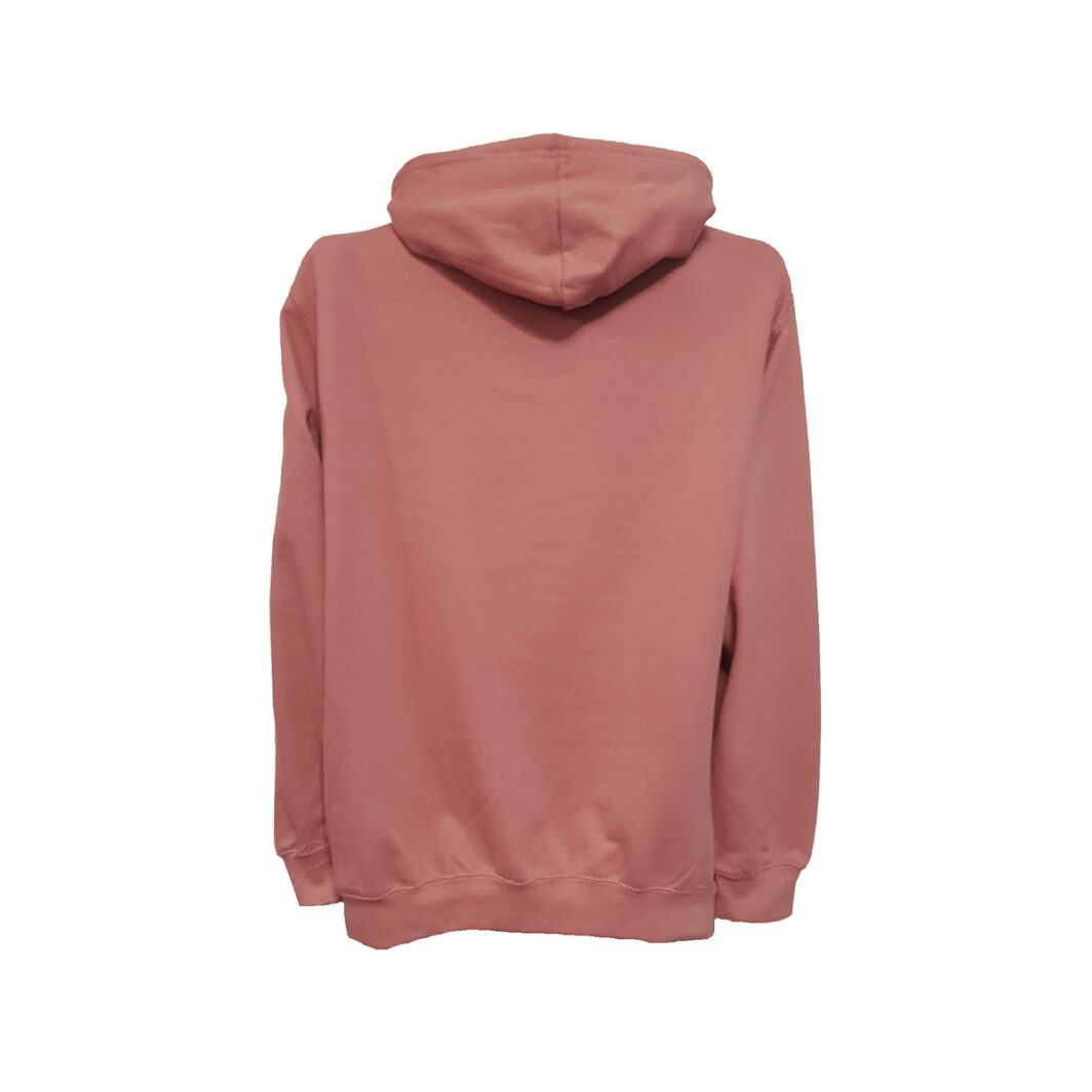 Easily Distracted By Horses Hoodie Dusky Pink Back