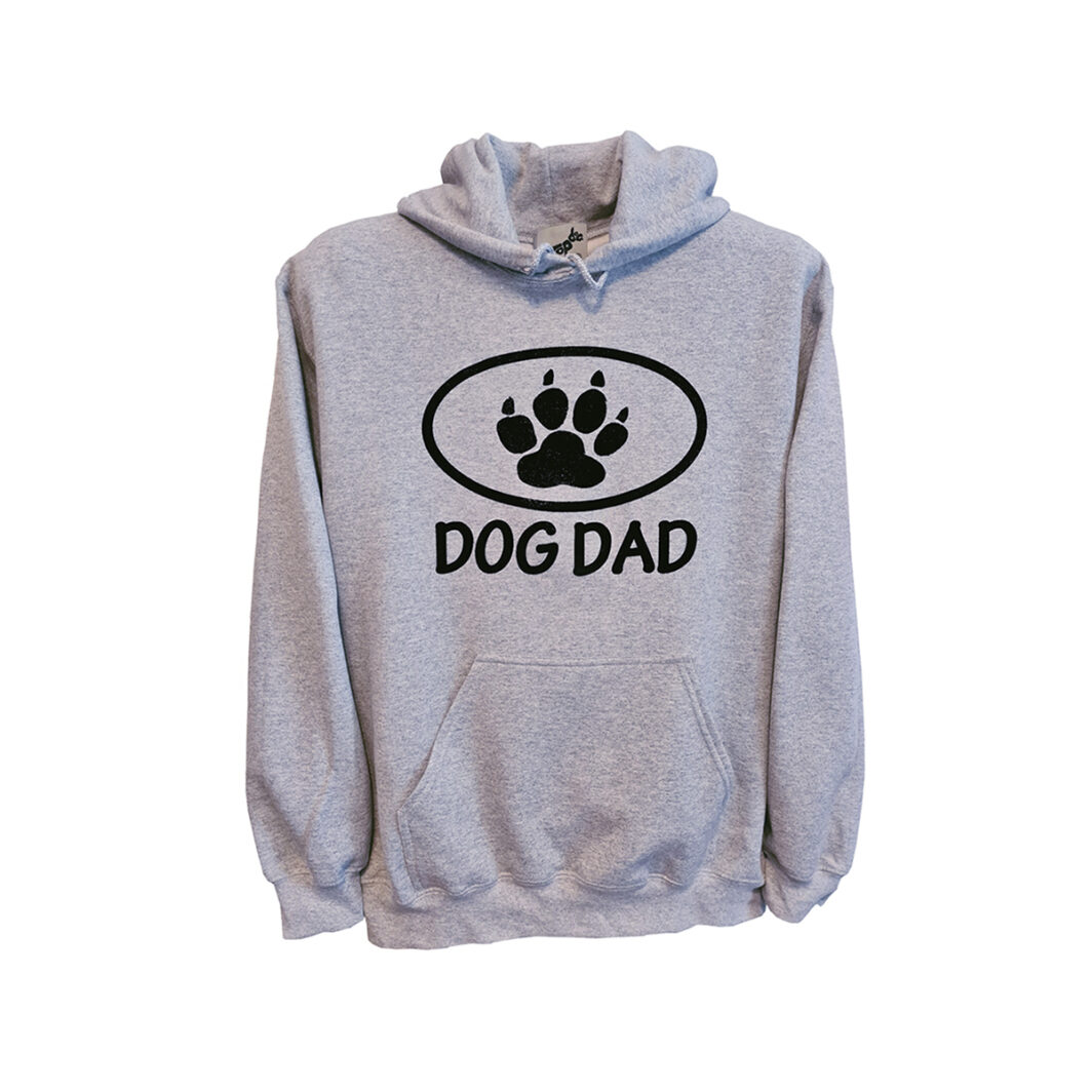 Dog Dad Hoodie Grey